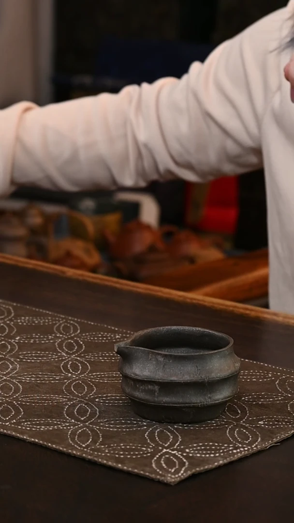 【闪购商品】紫砂茶壶柴烧竹节120cc