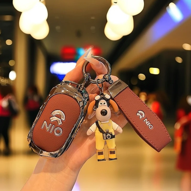 适用新蔚来ES6钥匙套24款ET5T专用EC6 ET5 ES8 ET7 EC7车壳扣