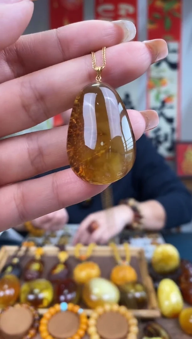 【闪购商品】琥珀裸石18K金镶嵌基地发货 一物一证 顺丰包邮