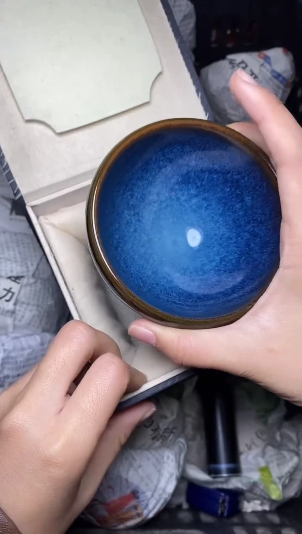 【闪购商品】茶盏回蓝钵 盏三疯建盏茶器