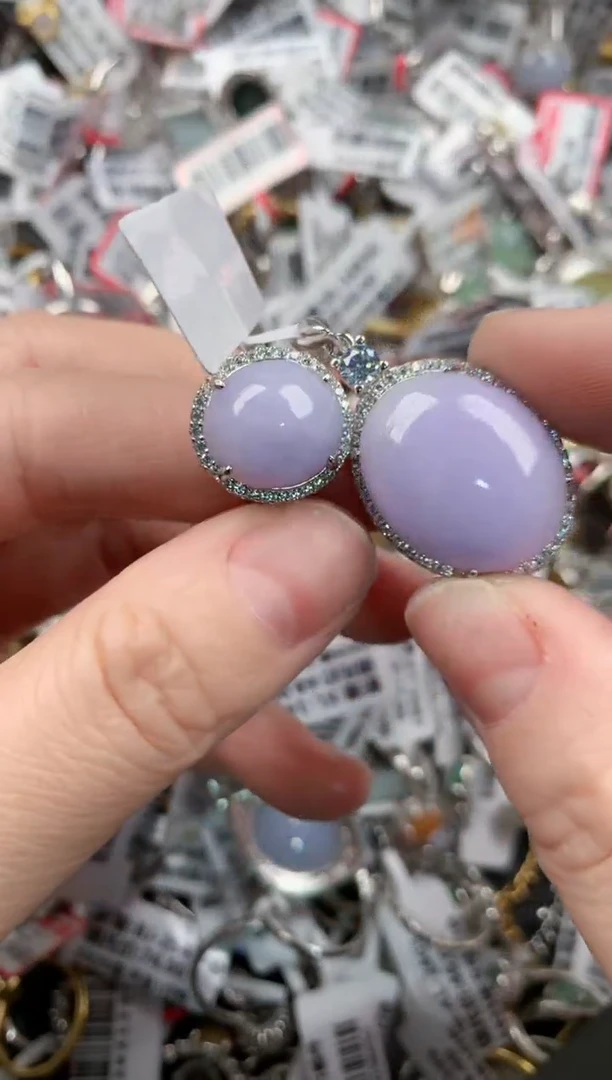 银S925镶嵌戒指翡翠101010---9