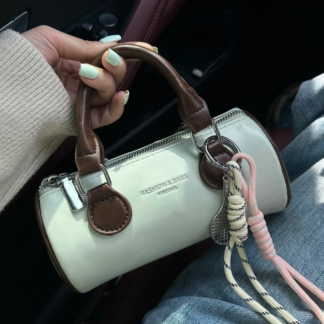 高级感手拎波士顿包女式2025新款韩版ins时尚单肩包百搭通勤女包