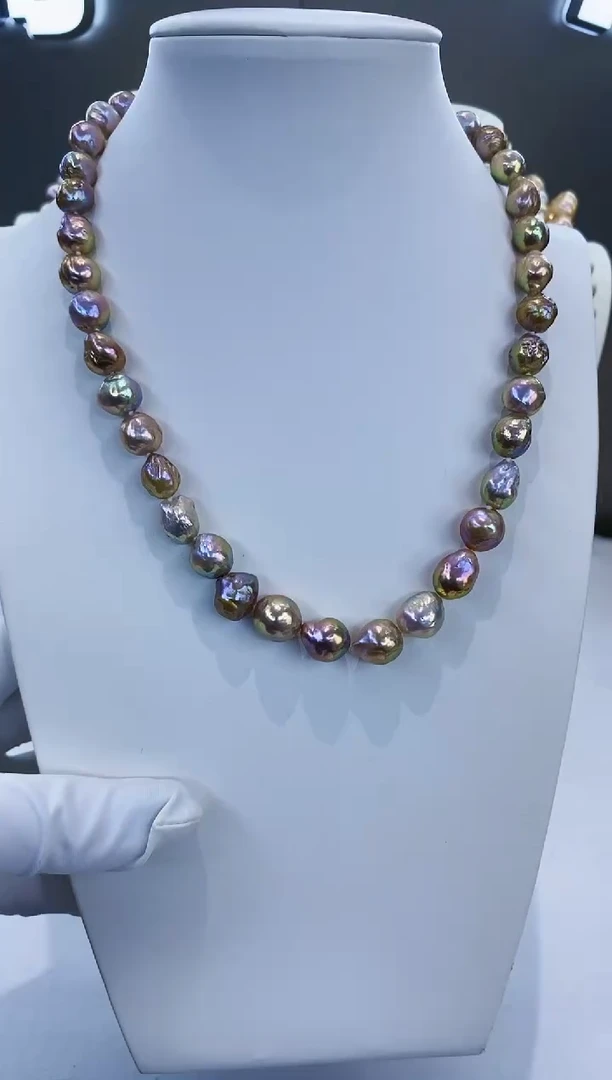 项链未镶嵌淡水珍珠Y淡水项链牛油果