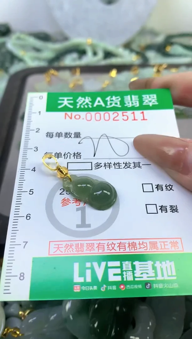 颈饰未镶嵌翡翠天然A货翡翠