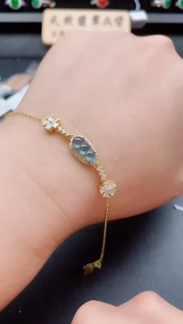 银S925镶嵌戒指翡翠1