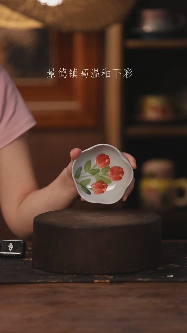 陶瓷景德镇高温釉下手绘陶瓷591