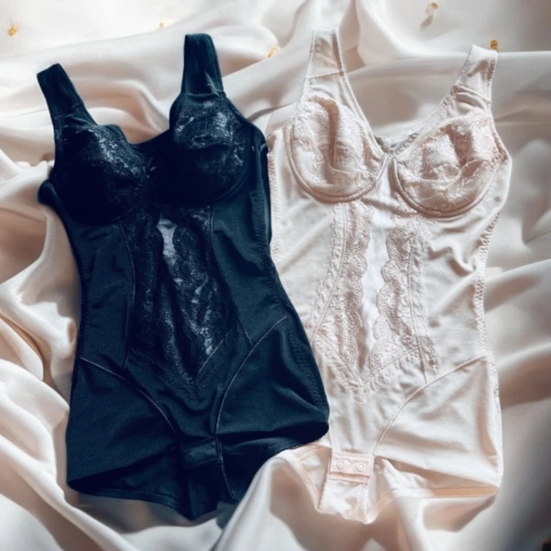 四季款免文胸款收腹提臀塑身衣紧致塑形一步到位束腰有钢圈侧收