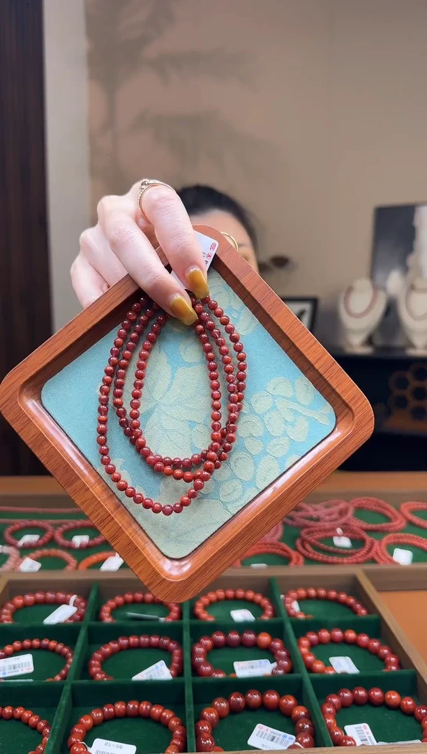 【闪购商品】南红玛瑙手链未镶嵌天然南红5mm/yz01452多样性发货