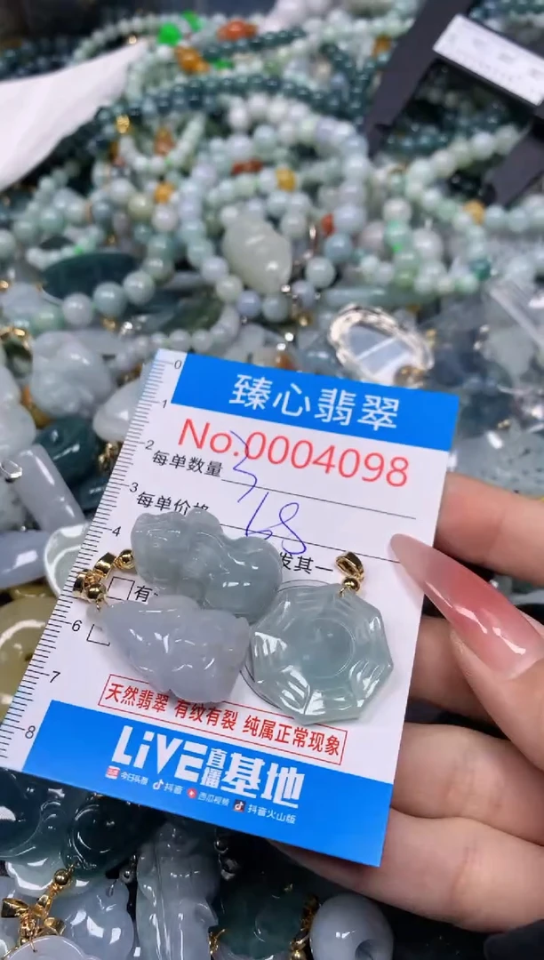 【闪购商品】翡翠颈饰未镶嵌含绳0004098