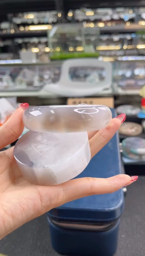 未镶嵌手镯石英质玉62--63圈口（赠品镯心）6240228