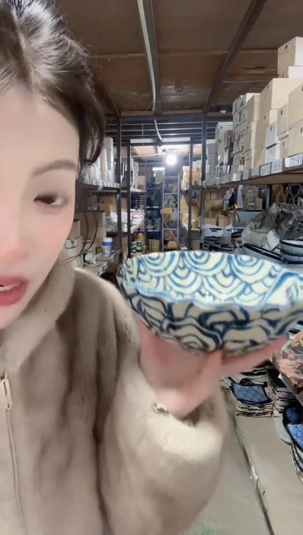 陶宗山窑18cm煮物钵一个