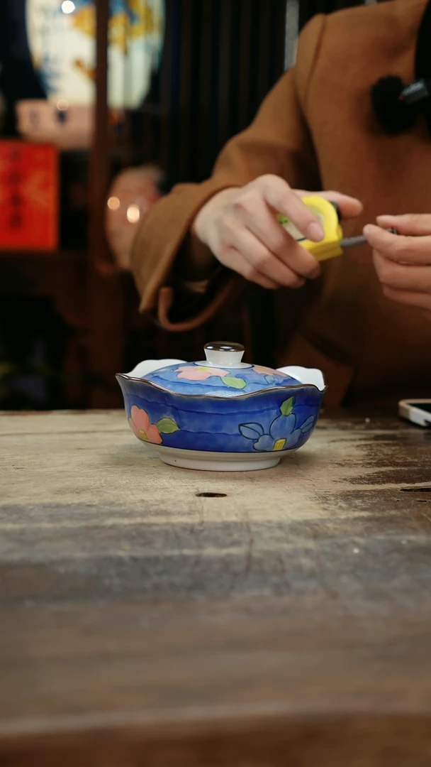 【闪购商品】瓷片景德镇纯手工釉下彩精品花瓶