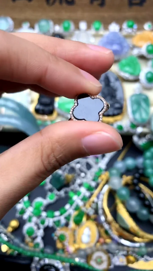 【闪购商品】翡翠戒指18K金镶嵌249-中国好珍宝