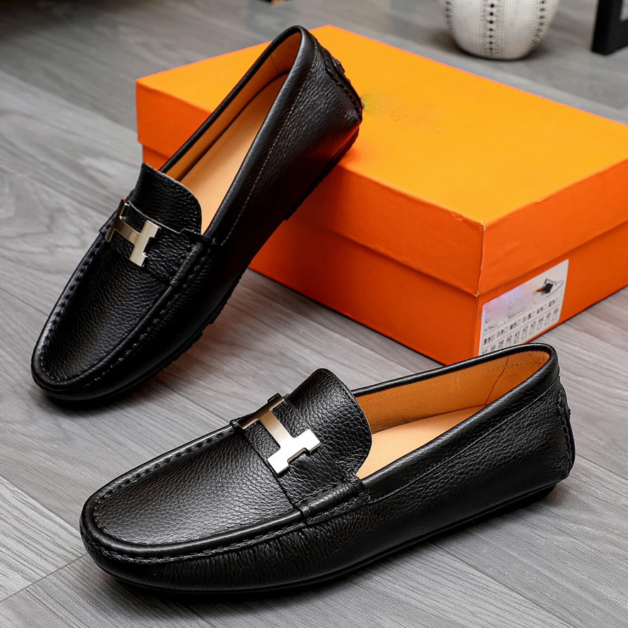 男士百搭豆豆鞋软皮2025新款潮流百搭平底驾车鞋春季时尚爆款皮鞋