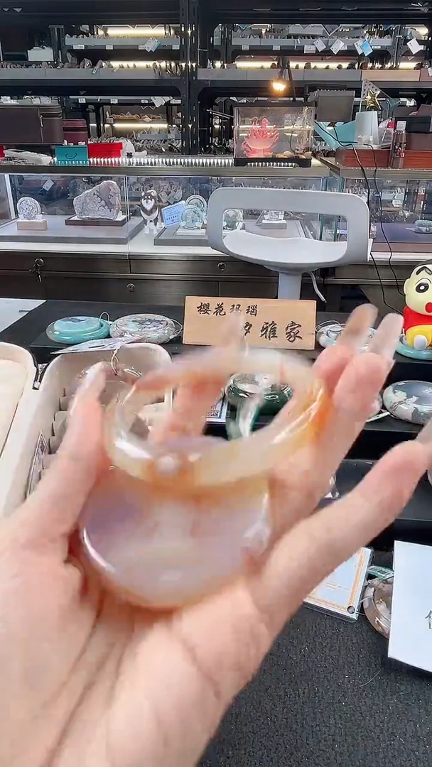 未镶嵌手镯石英质玉56圈口 （赠品镯心）3995142