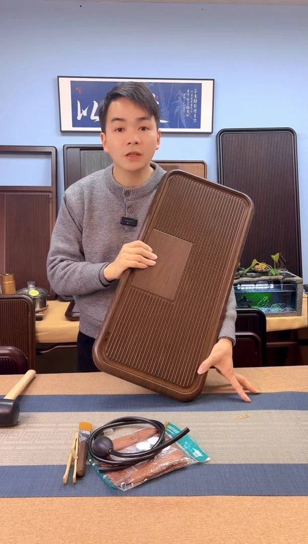 【闪购商品】凌龙黄色款式茶盘70*32*4