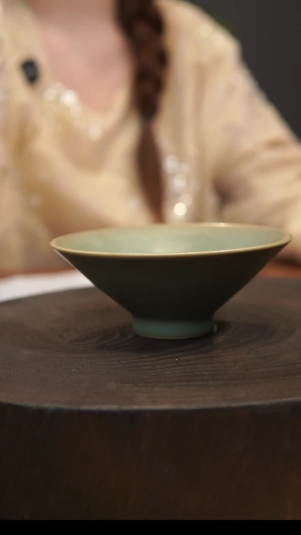 杯༺****༻斗笠杯  汝州原产地  原矿老釉  带底款