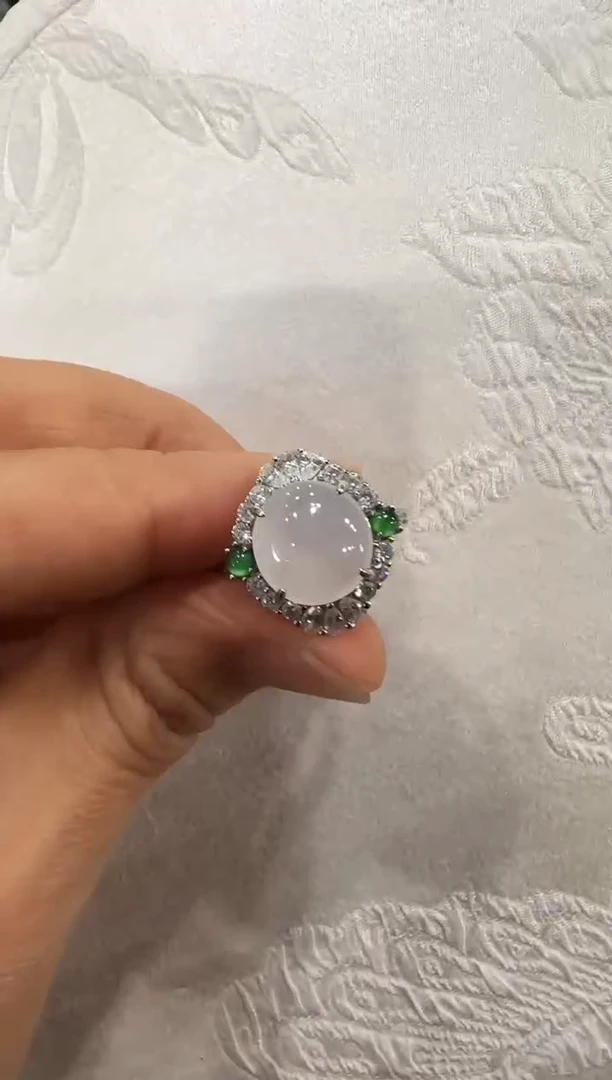 翡翠银S925镶嵌颈饰国风