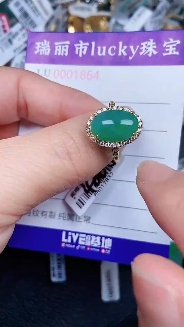 颈饰银S925镶嵌翡翠1864