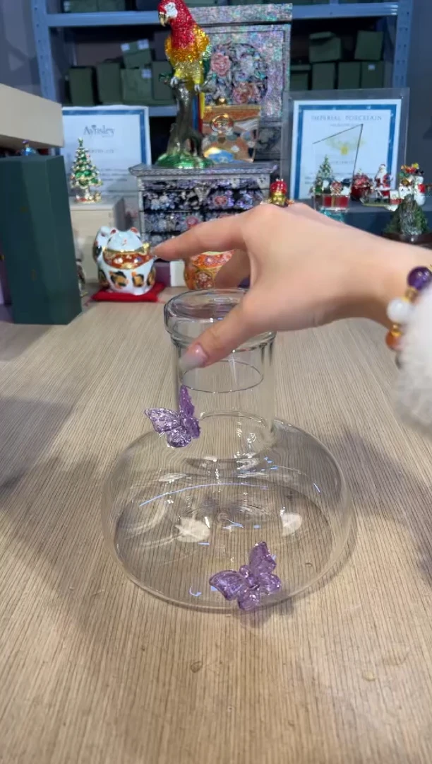 【闪购商品】杯63紫蝴蝶醒酒器