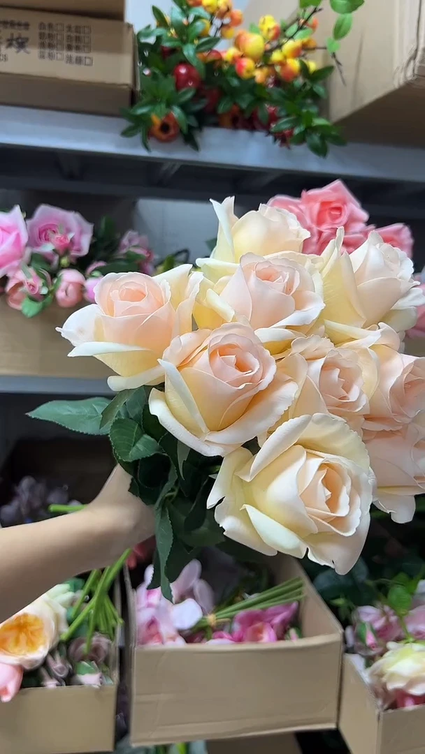 10枝香槟色手感保湿贝拉