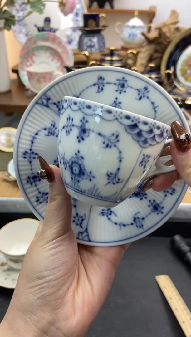 瓷片全新哥本哈根咖啡杯谨慎参拍，防伪帖撕毁无售后