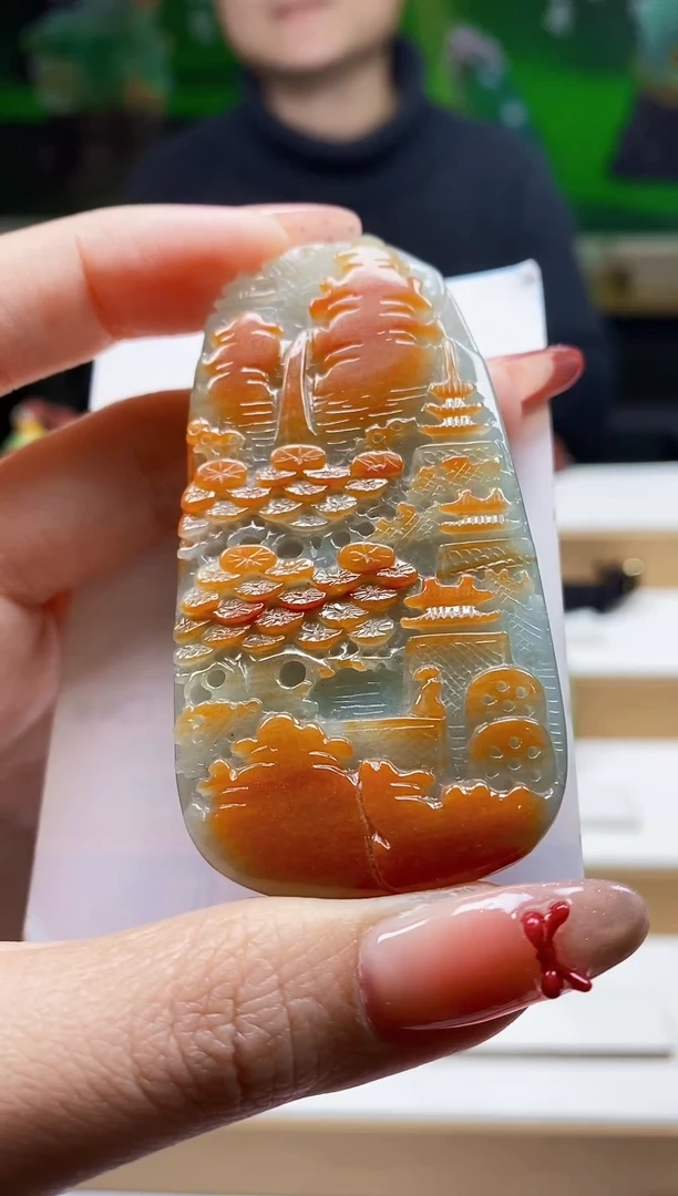 颈饰未镶嵌翡翠翡翠A货