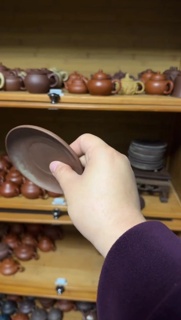 茶壶紫砂越***.紫泥盘子一个