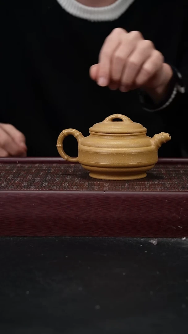 茶壶紫砂ZFF黄金段 双线竹鼓