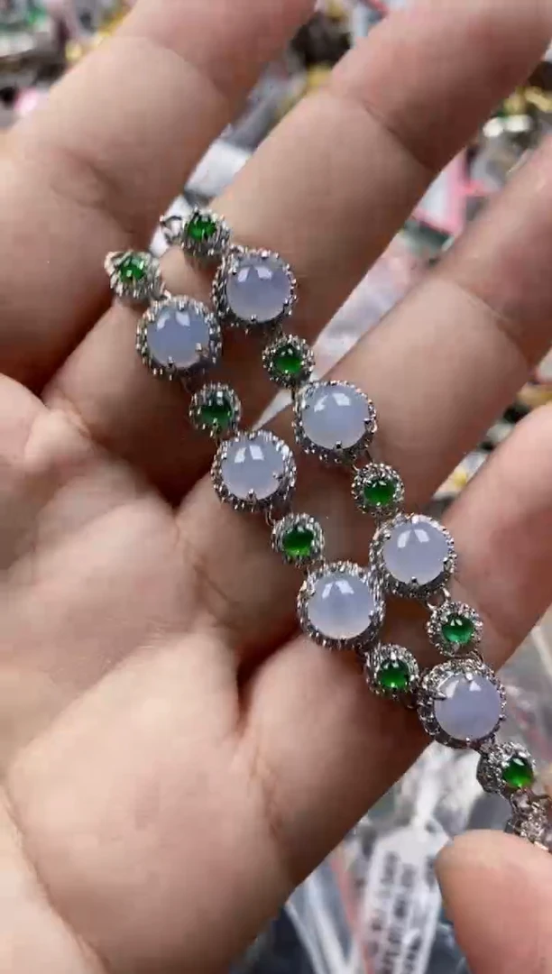 翡翠戒指银S925镶嵌2222     10