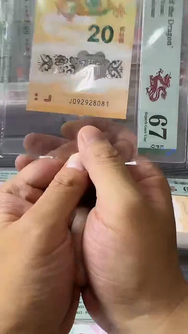 塑料092928081龙钞单张
