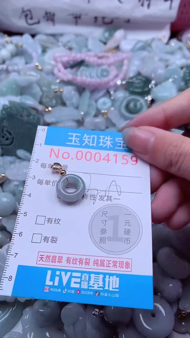 翡翠未镶嵌吊坠(不含链)4159