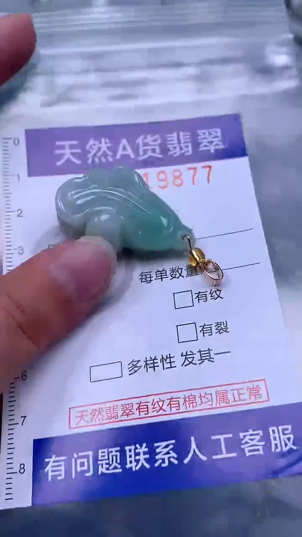 翡翠未镶嵌吊坠(不含链)1