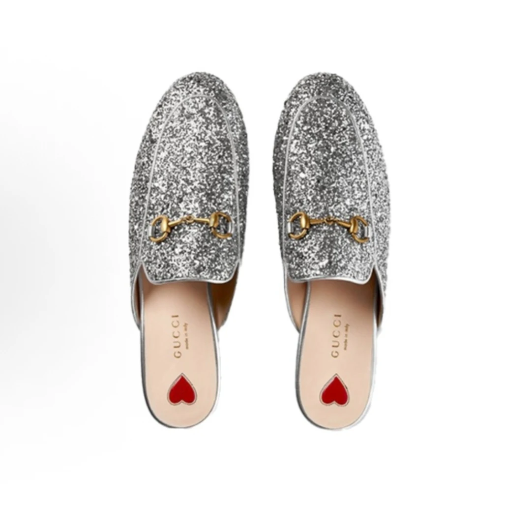 99新 GUCCI/古驰 16古驰女士休闲马街扣包头半托37.5码