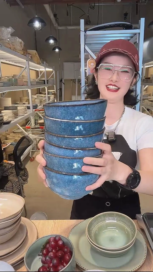 瓷45高温釉下彩陶瓷餐具