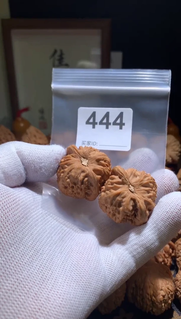 把件文玩核桃白狮子37尺别打底，影响二次销售不退不换