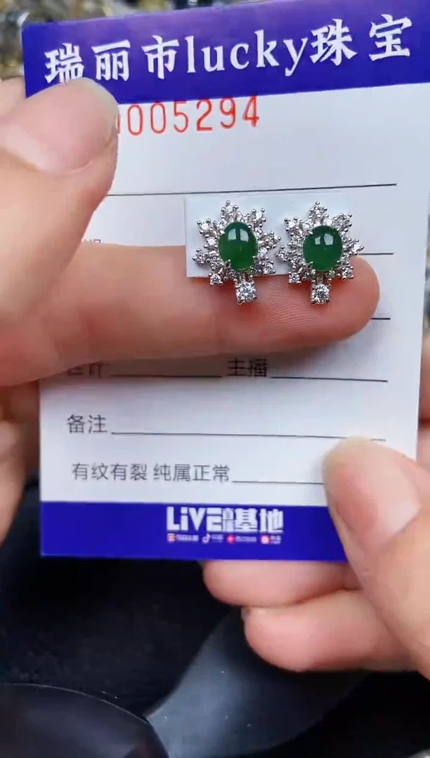 翡翠银S925镶嵌颈饰5294