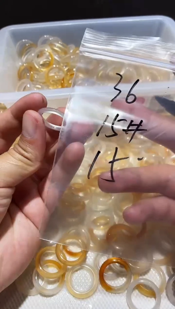 玛瑙/玉髓戒指未镶嵌36