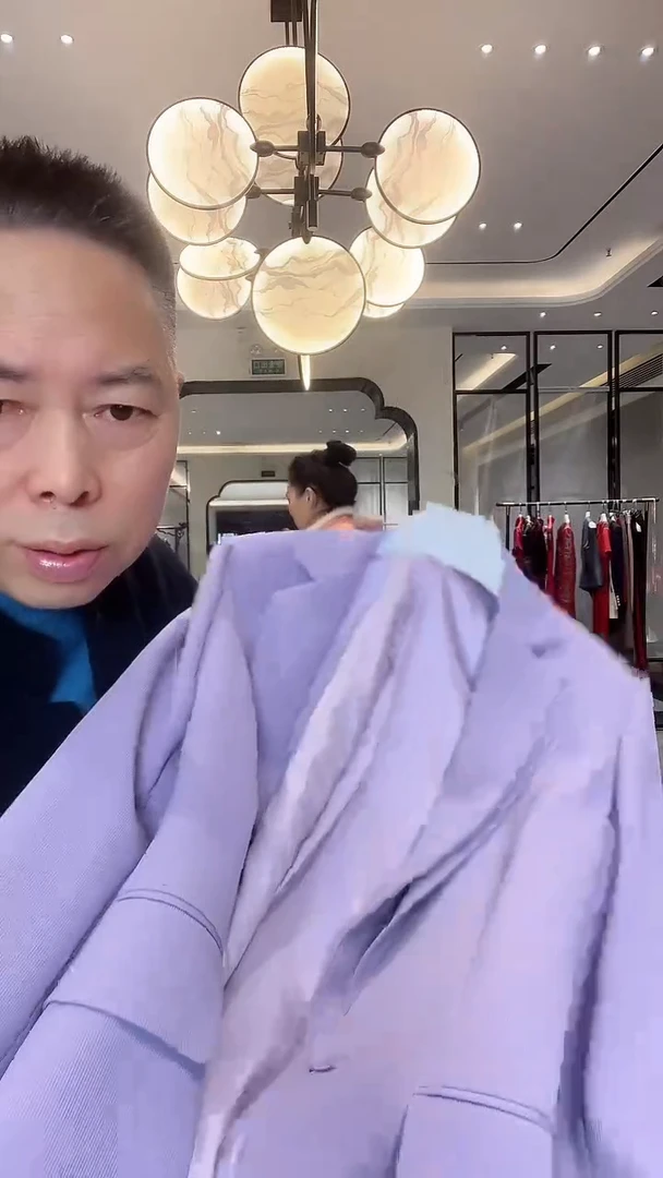 高定大牌同款宠粉紫色西装套装 999 l码