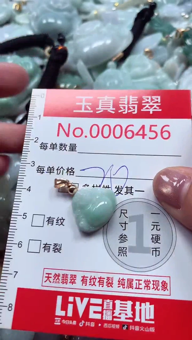 吊坠(不含链)未镶嵌翡翠6456