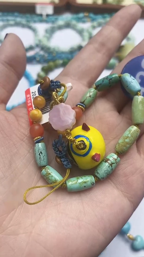 【闪购商品】绿松石手机链未镶嵌922