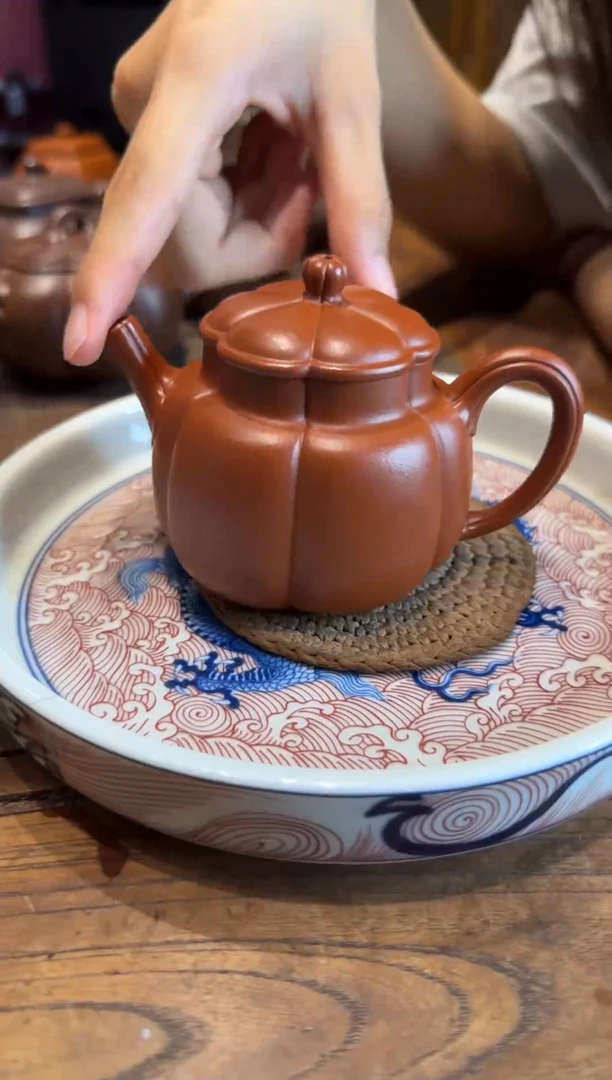 茶壶紫砂烟**南朱泥繁花