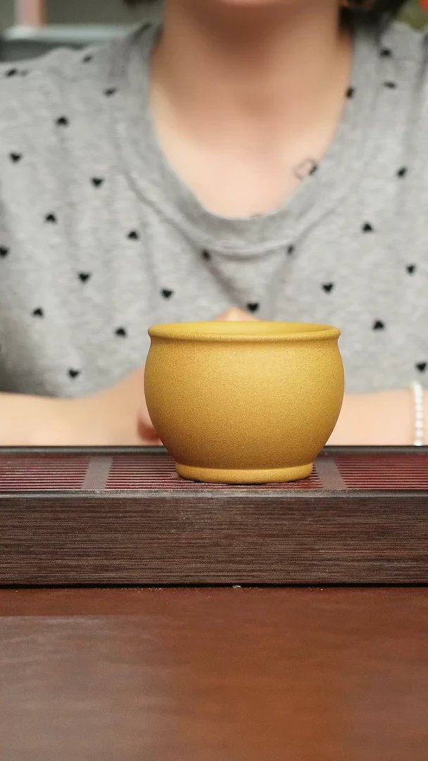 茶杯紫砂黄段泥缸杯主人杯