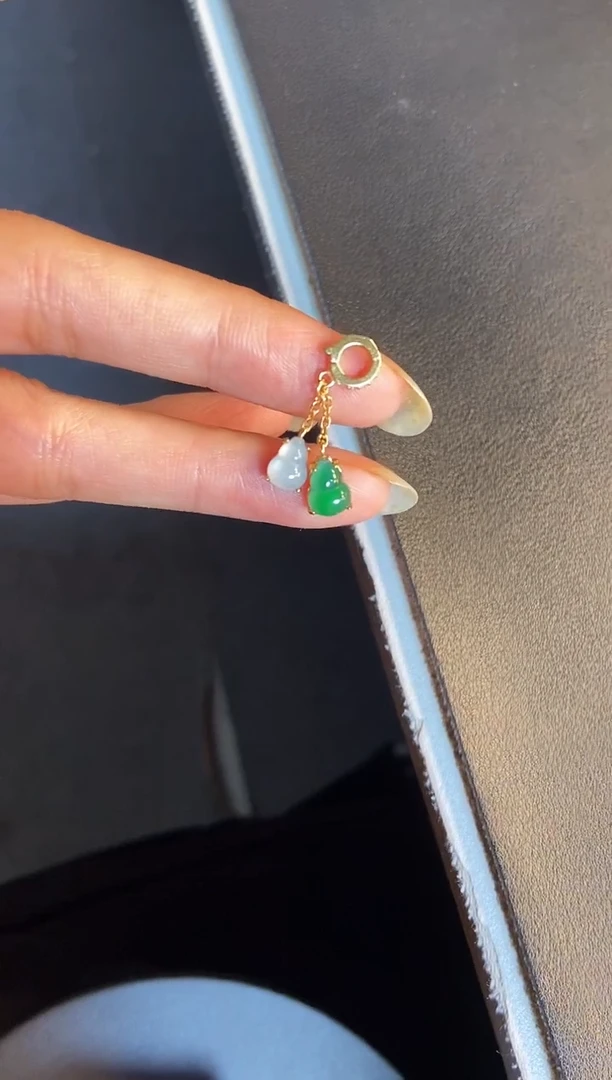 吊坠(不含链)银S925镶嵌翡翠1