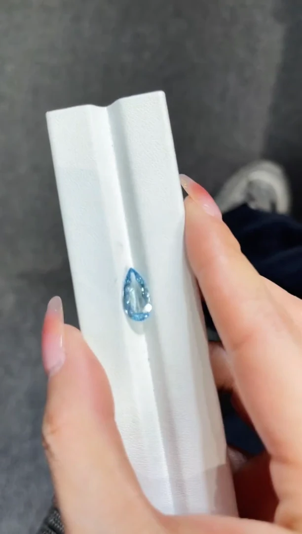 银S925镶嵌颈饰海蓝宝石成品