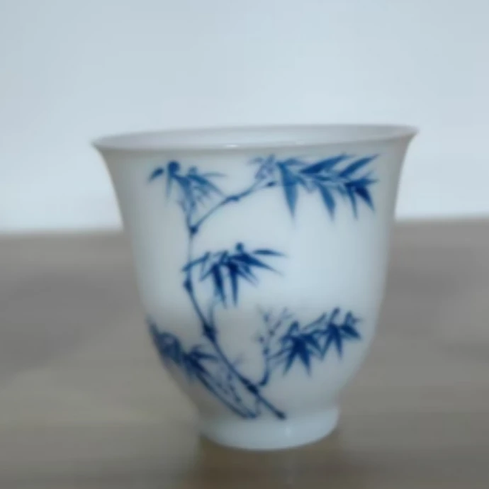 【华山拙隐】露竹闻香杯