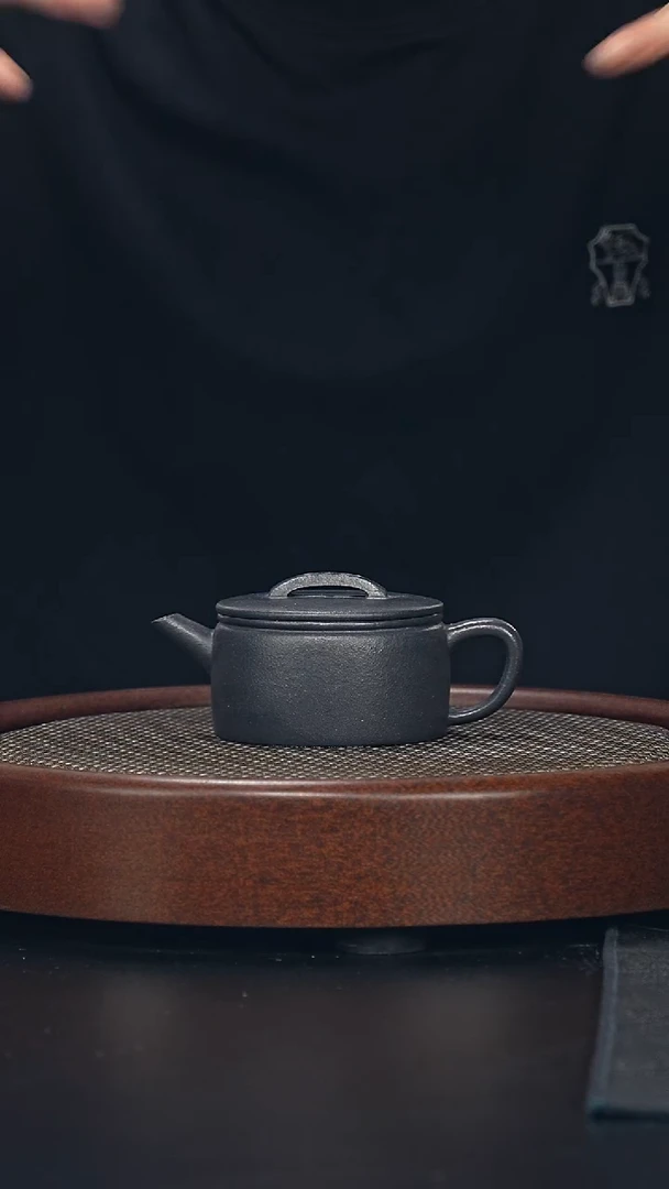 茶壶紫砂汉瓦-还原烧-全手工-（紫泥）