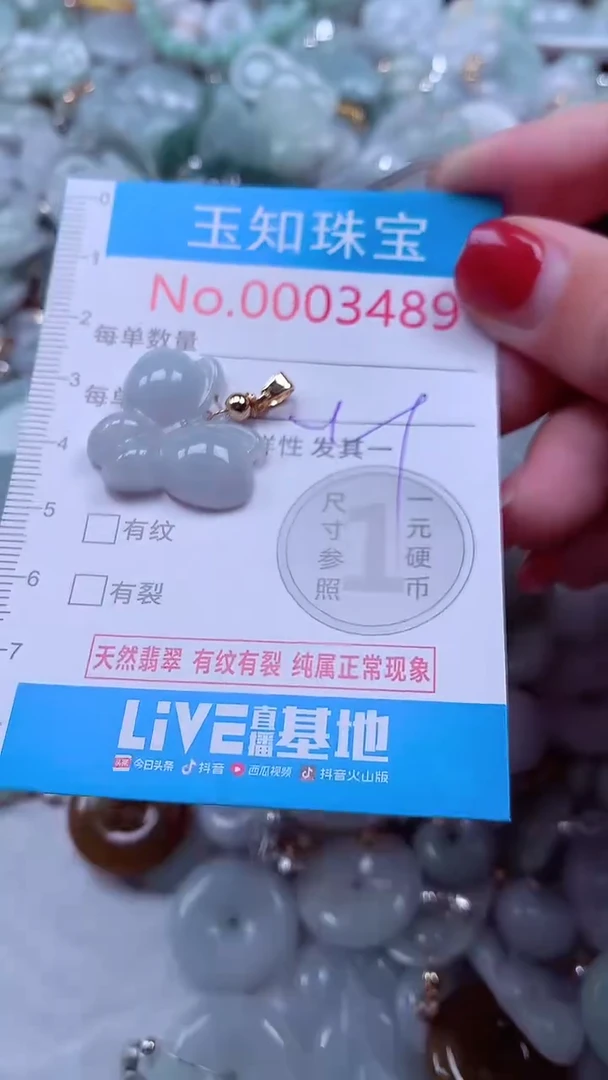 吊坠(不含链)未镶嵌翡翠3489