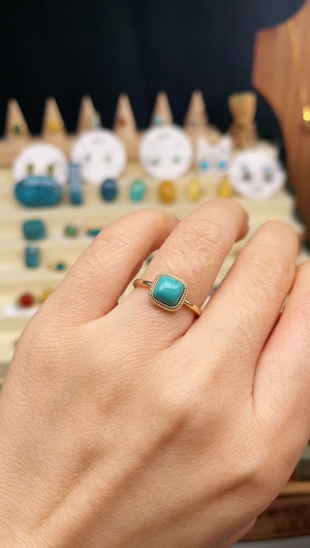 【闪购商品】绿松石戒指合金女戒