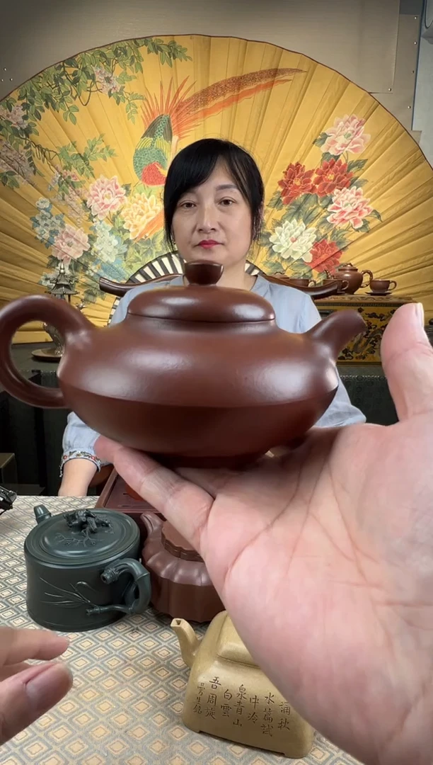 茶壶紫砂底槽清合欢壶430CC